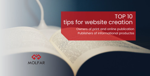 Top 10 tips for creating websites for owners of publishing houses, online media, and publishers of info products