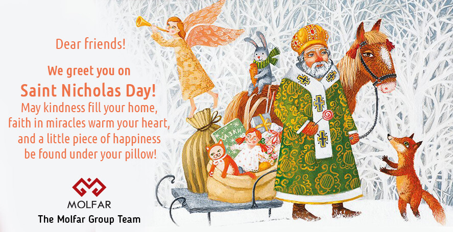 We greet you on Saint Nicholas Day! We greet you on Saint Nicholas Day!